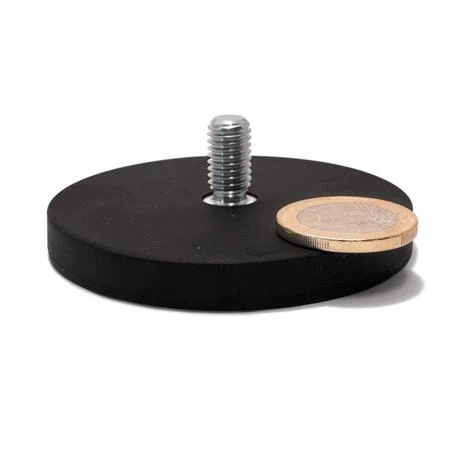 Neodymium Pot Magnet With Protective Rubber Coating | Durable & Shock-Absorbing price